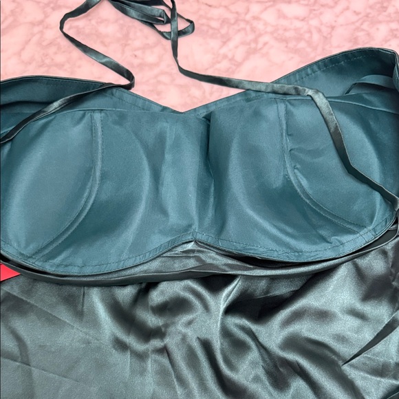 Dress Barn Strapless Teal Dress - Picture 8 of 16